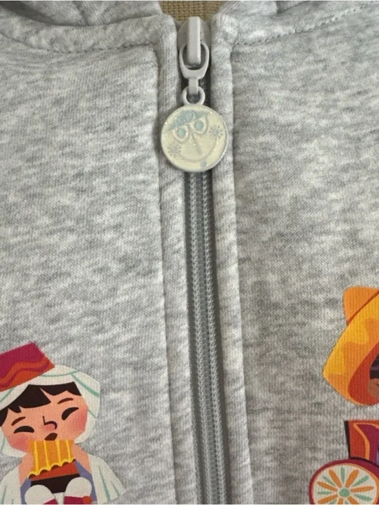 Disney Parks WDW It’s A Small World Collection Zip Up Hoodie XL New 2026 Disney - Picture 4 of 6